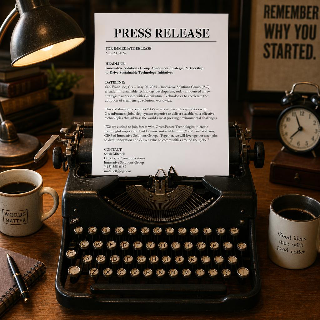 Master Launch Press Release Template